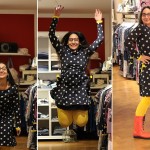 Gummistiefel-Outfit: Blumenkleid "Margurittes Millefleur" von Du Milde und Gummistiefel von llse Jacobsen